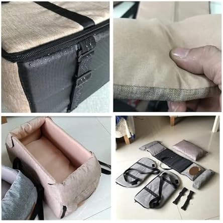 Dog Car Seat Bed Portable Carrier for Small Dogs Safety