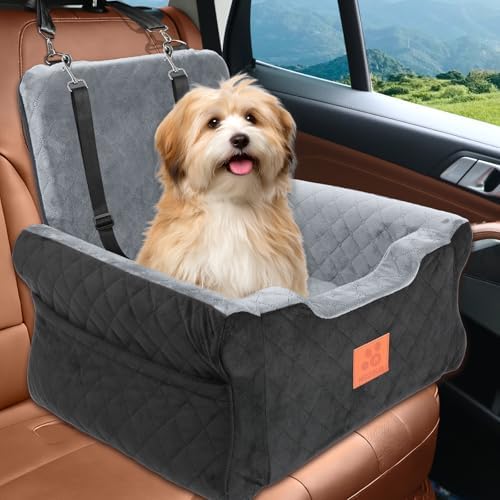 Dog Car Seats for Small/Medium Dogs, Elevated Memory Foam