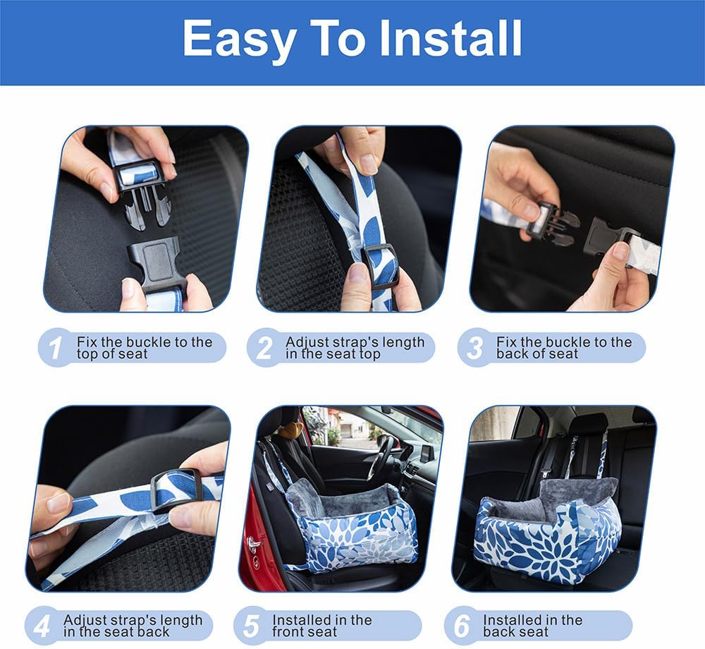 Dog Car Seat, Dog Car Seats for Small Dogs Portable Car Dog