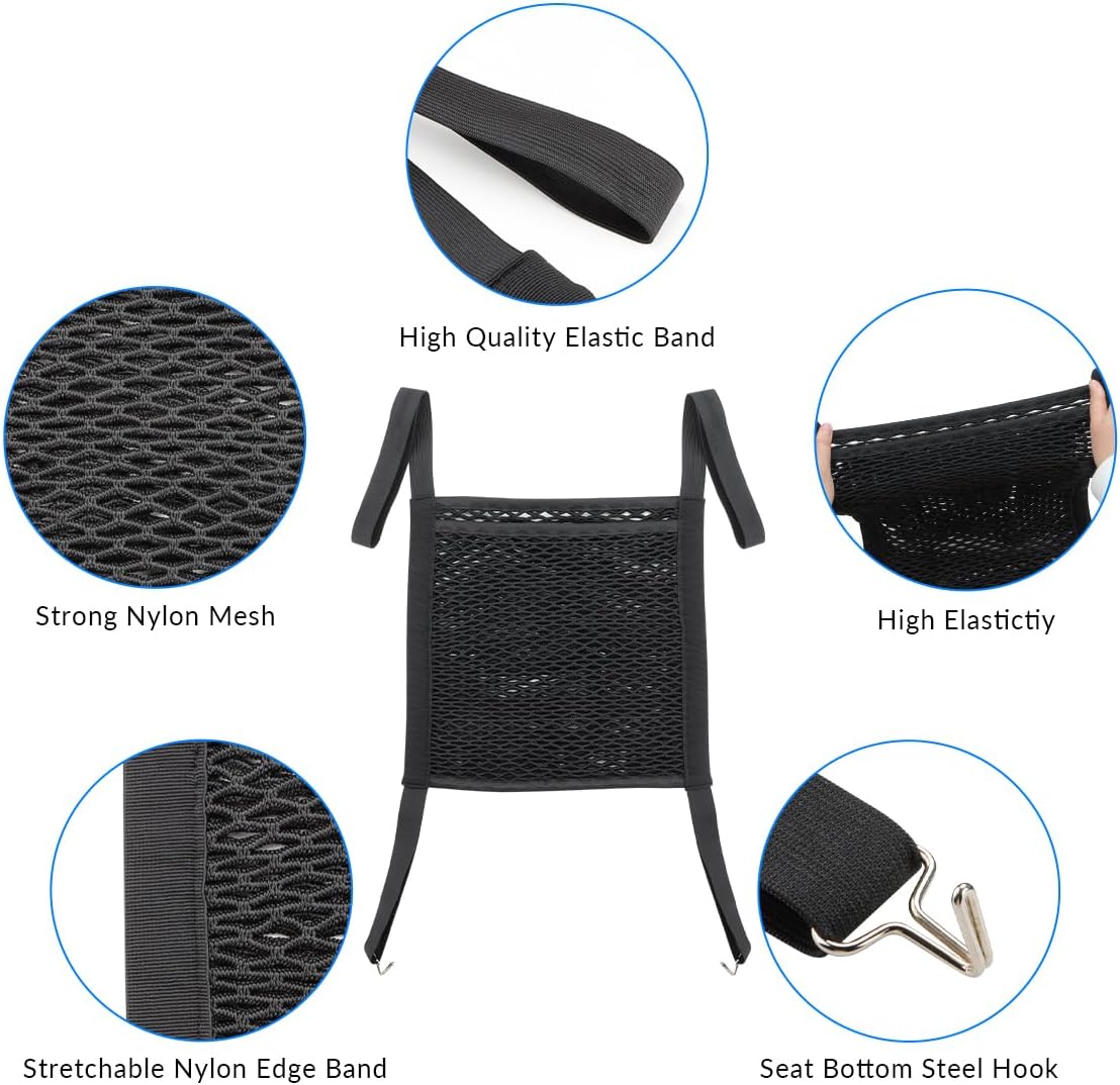 Car Mesh Organizer Car Barrier for Dogs Console Storage Net