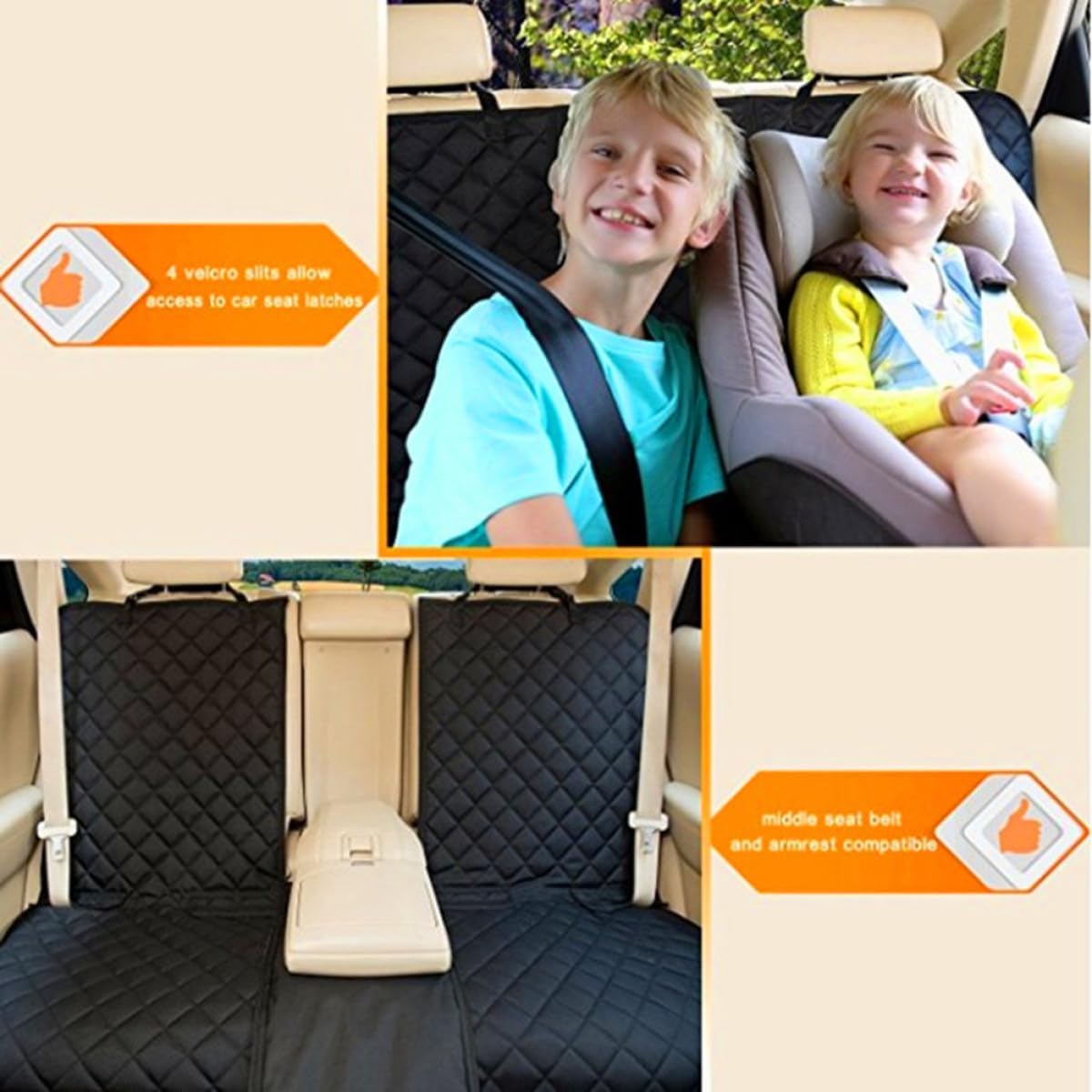 Pet Car Seat Cover Waterproof Dog Cushion Back Seat