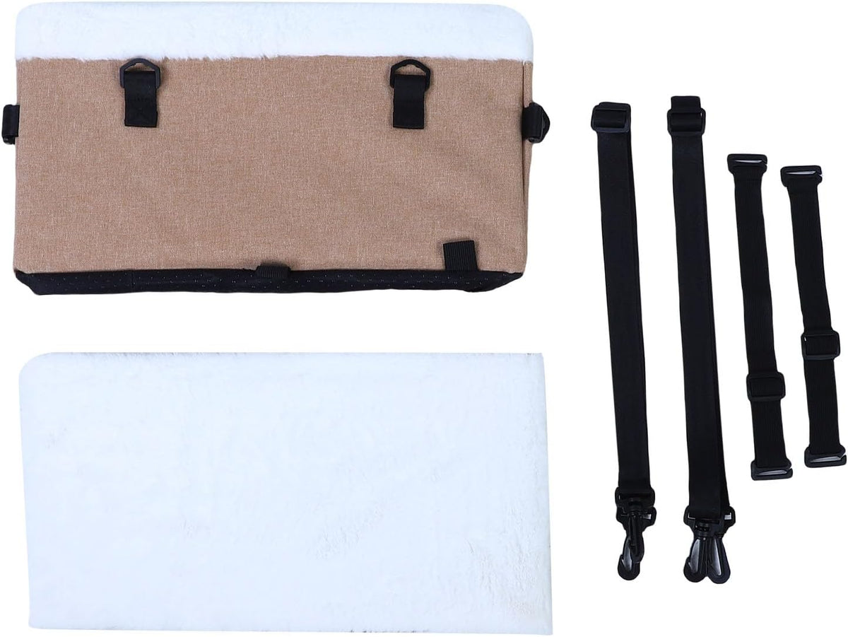 Small Dog Car Seat, Center Console Dog Car Seat with Safety