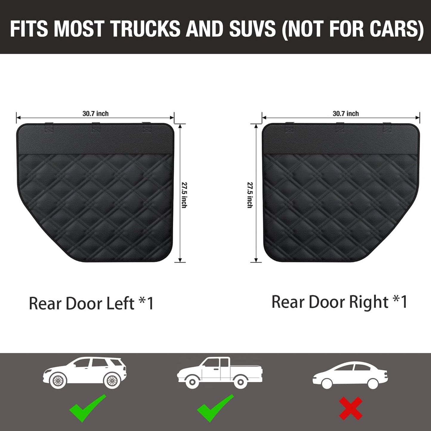 Dog Car Door Protector – 20% Larger Design for Trucks &
