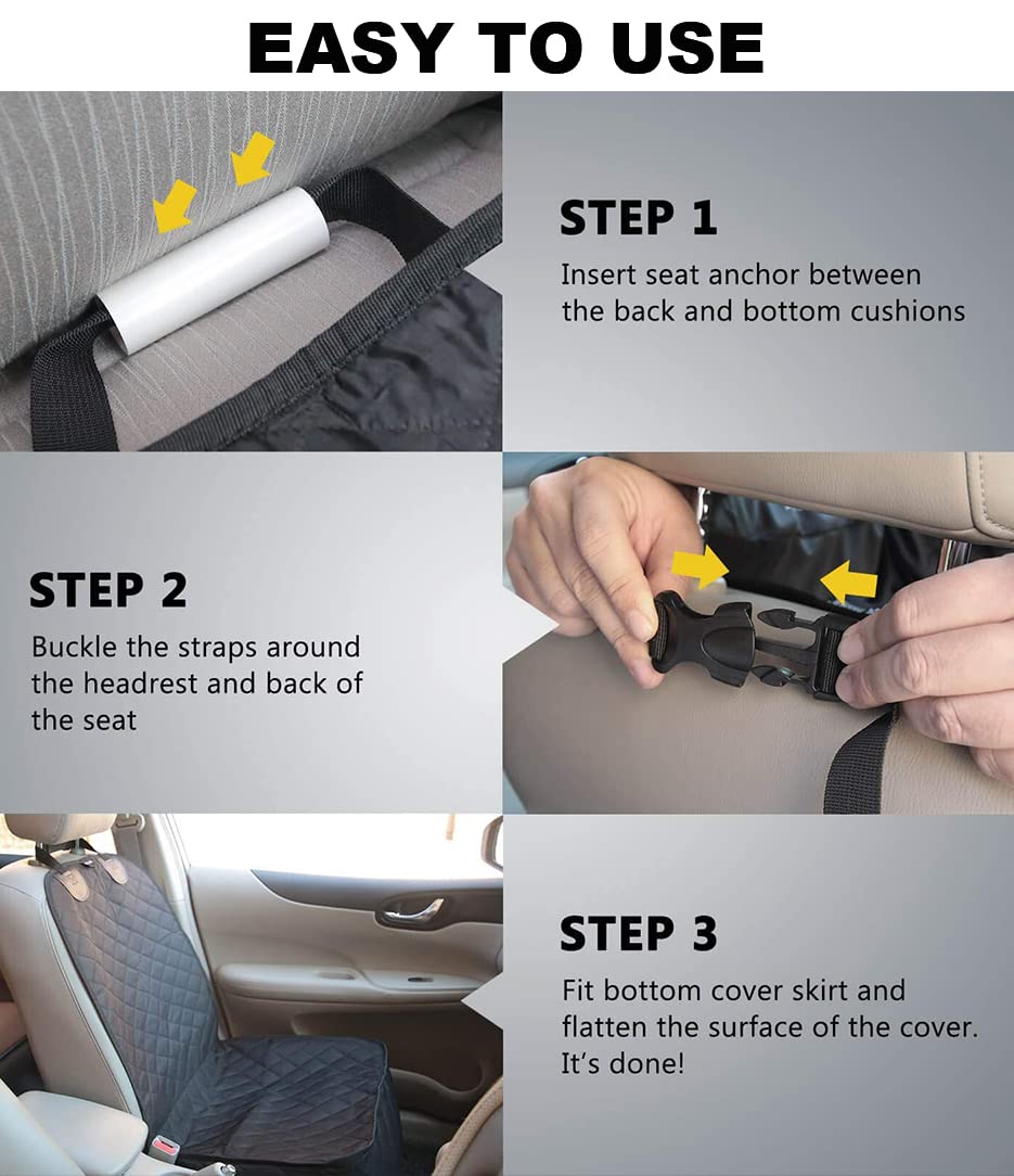 Front Pet Seat Cover Protector for Dogs Cats Car Nonslip
