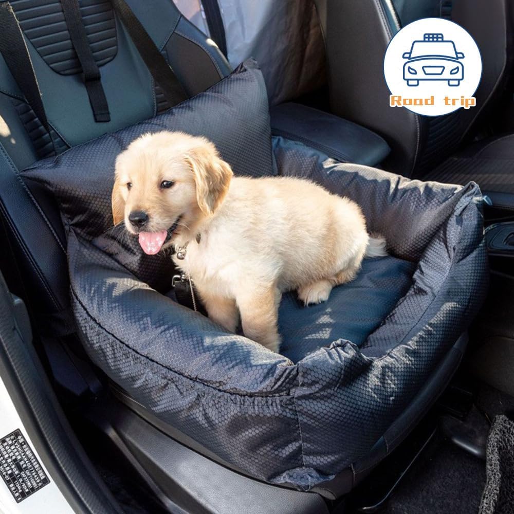 Dog Car Seat, Breathable Soft Pet Car Travel Home Bed