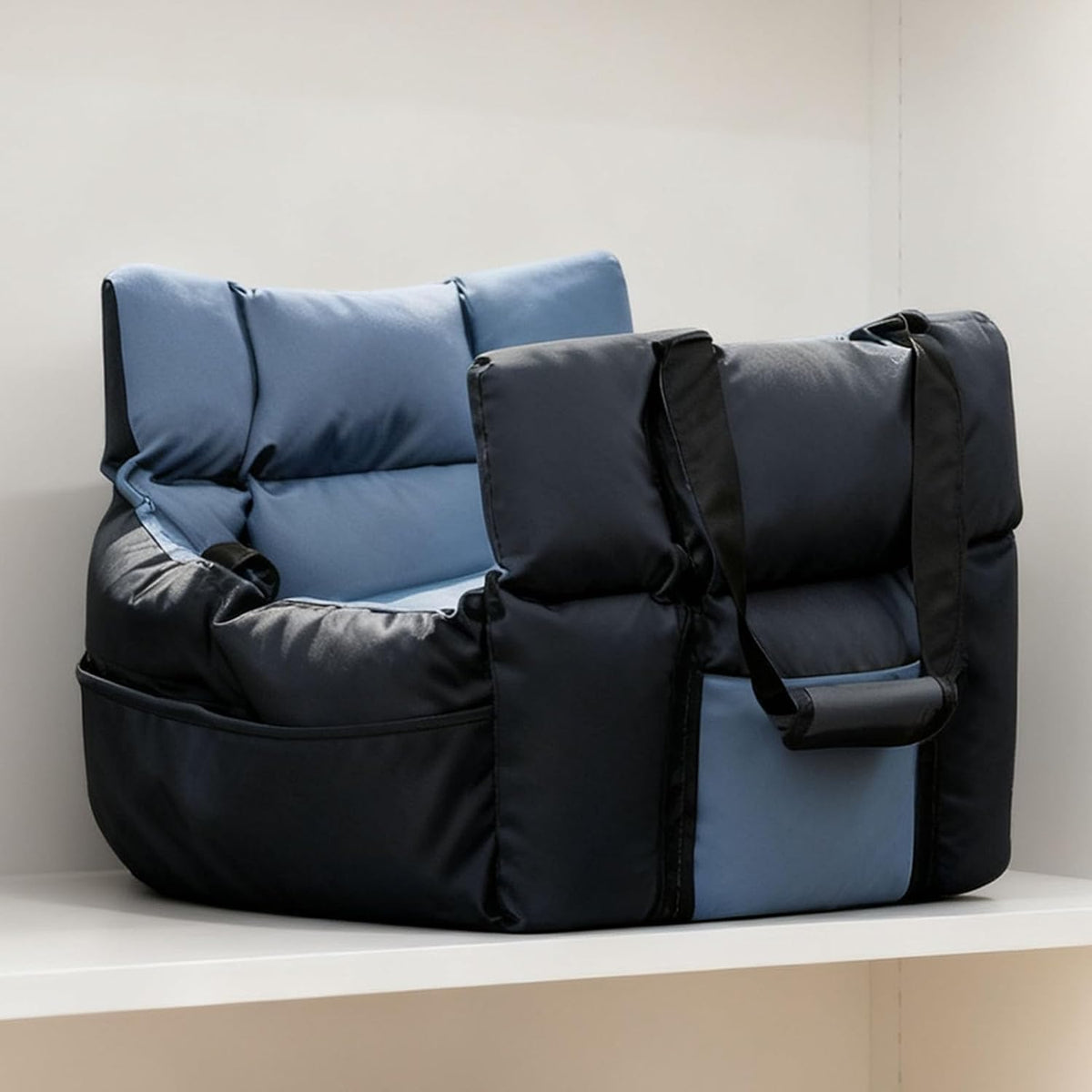 Dog Car Seat Portable Travel Pet Bed Bottom On Safety Strap