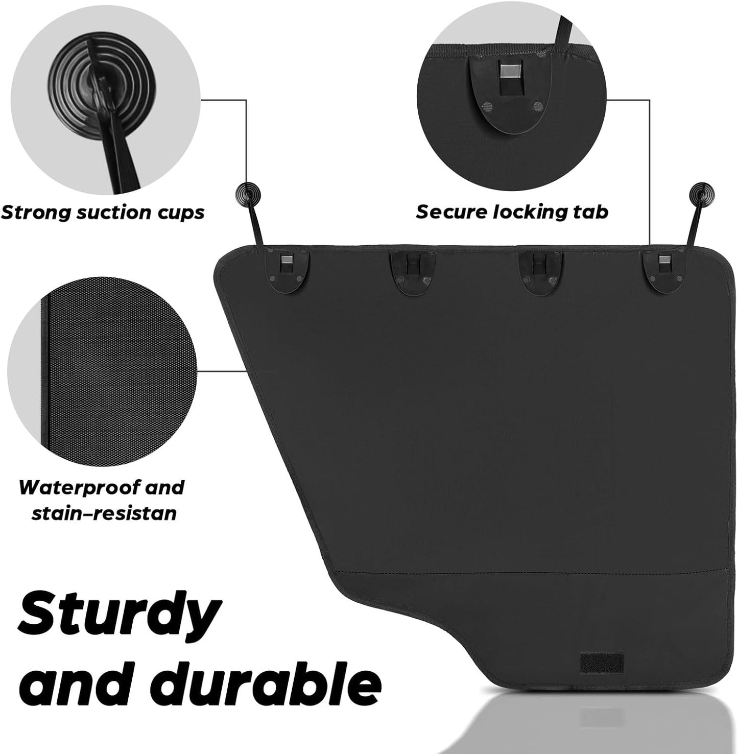 Dog Car Door Protector - 2 Pack Durable & Anti-Scratch