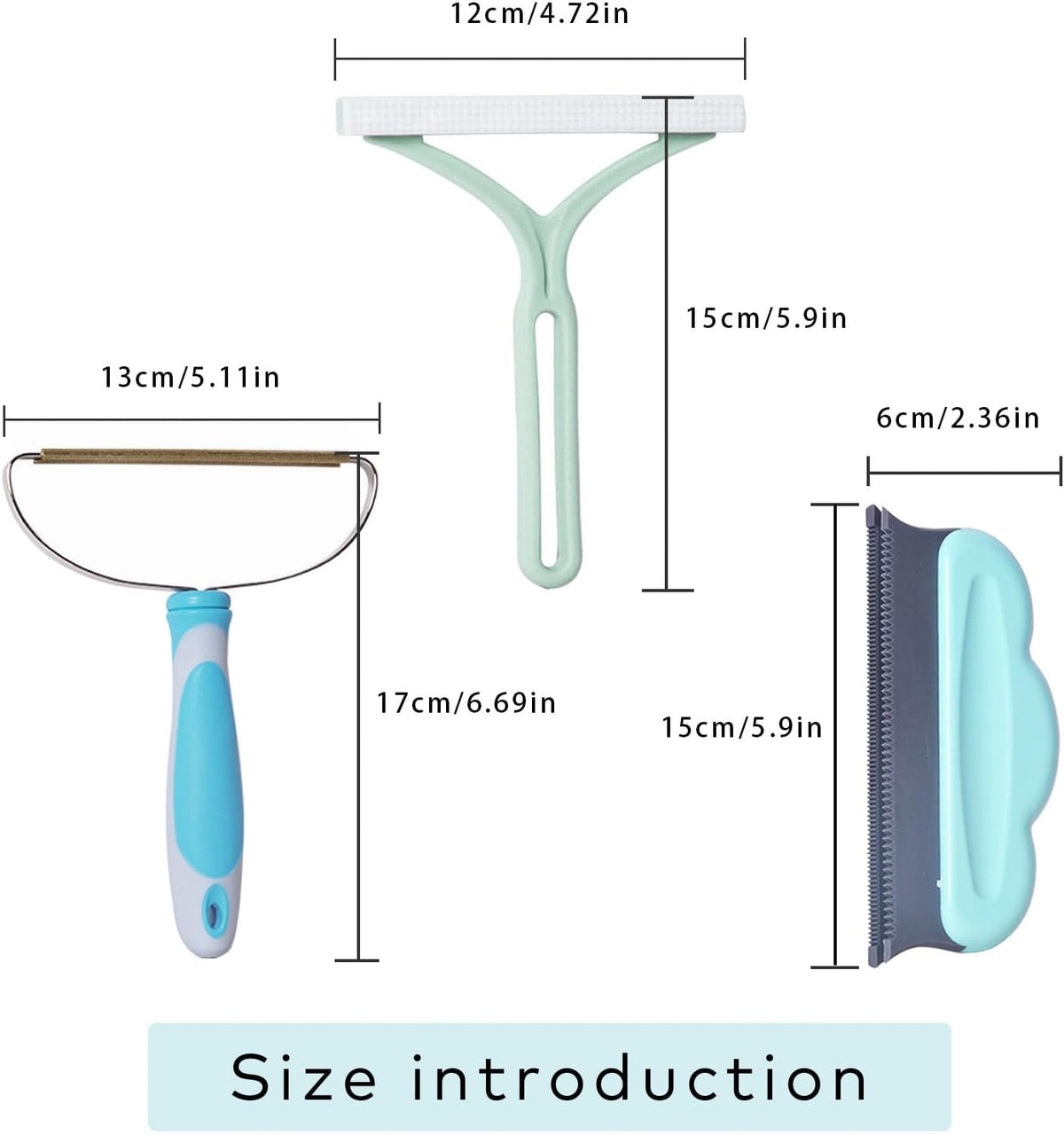 Pet Hair Remover,Pet Hair Removal Tool,3 Pack Dog and Cat Hair Remover Furniture, Reusable Short Handle Removal Tool for Car, Carpet Rake for Carpet,Fur Scraper Brush Mini for Couch