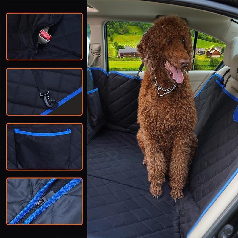 Hard Bottom Car Seat Cover for Dogs,Waterproof Dog Seat