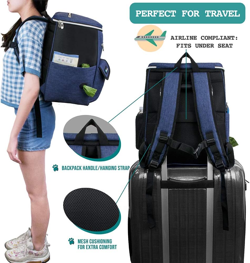 Dog Travel Bag Backpack, Airline Approved Dog Bags for