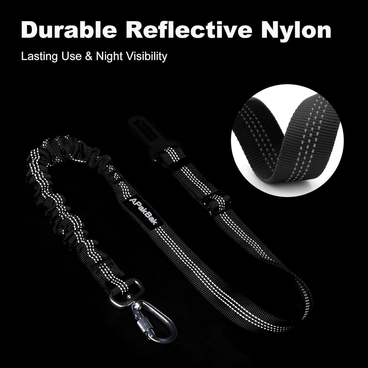 Dog Seat Belt for Car, Adjustable Dog Car Harness Seatbelt
