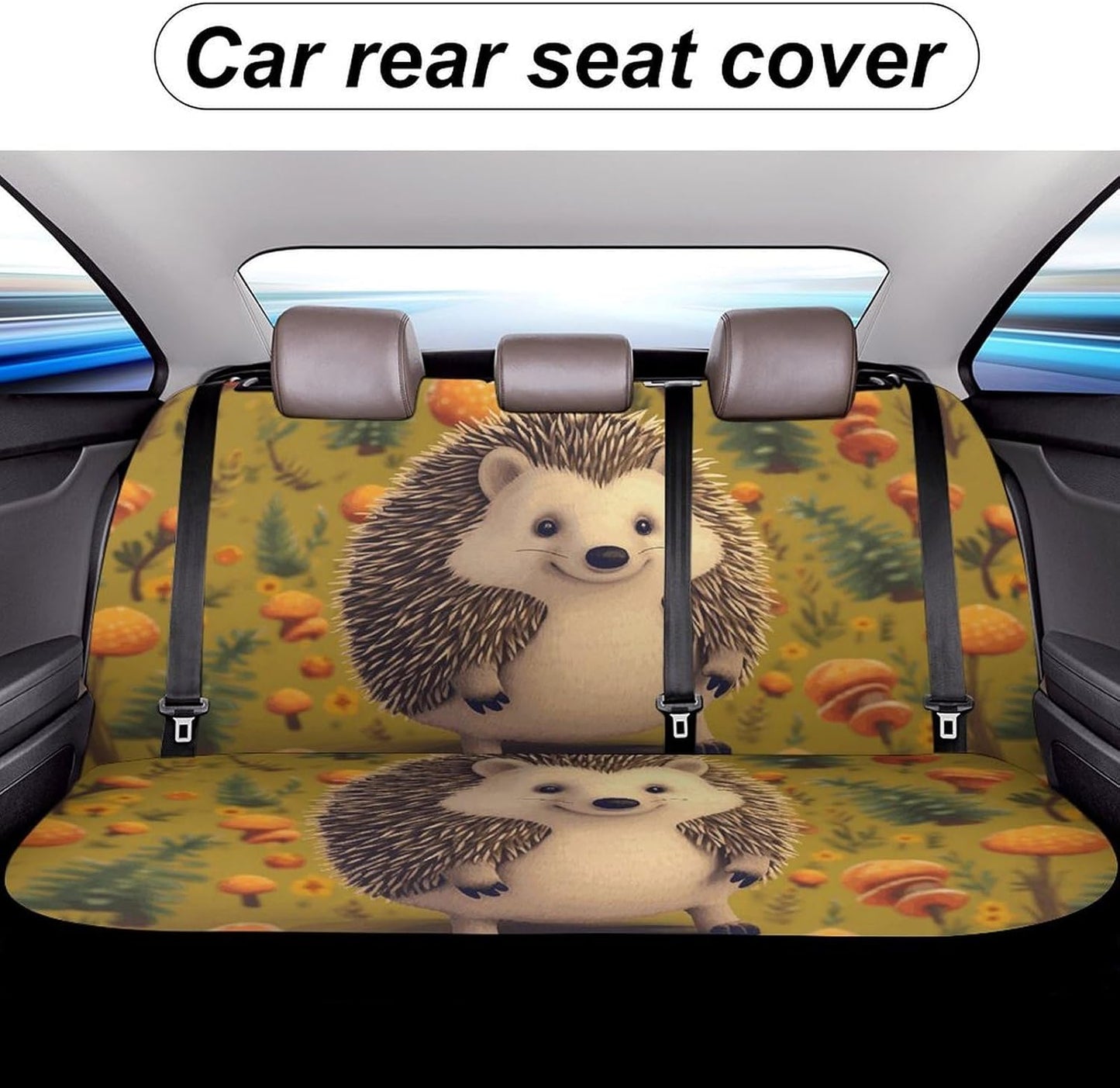 Hedgehog Dog Car Seat Covers Waterproof Truck Back Seat