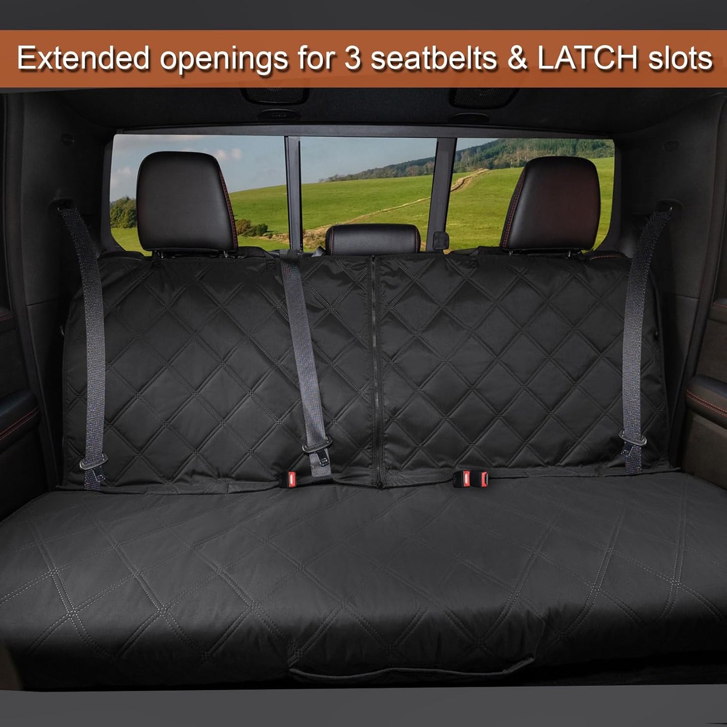 Car Bench Seat Cover for Dogs, Soft-feeling Waterproof