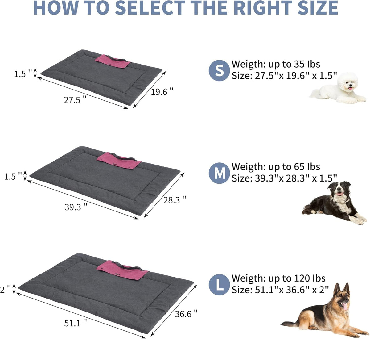 Foldable Dog Mat Portable for Travel Camping Place Mat