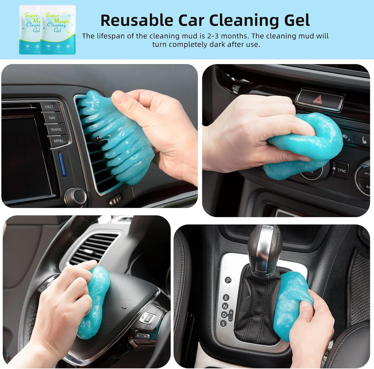 Car Interior Detailing Cleaning Kit-10Pcs Car Screen
