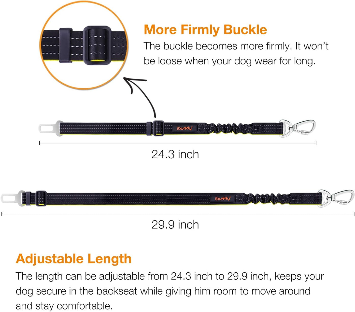 Dog Seat Belts for Cars of Small/Medium/Large