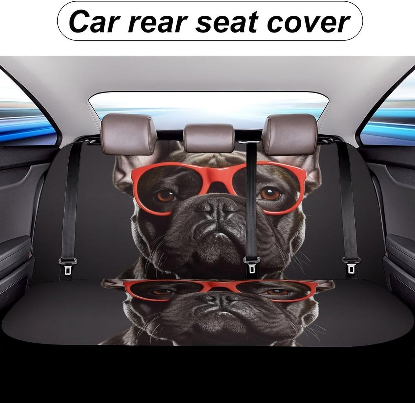 French Bulldog Dog Car Seat Covers Waterproof Truck Back