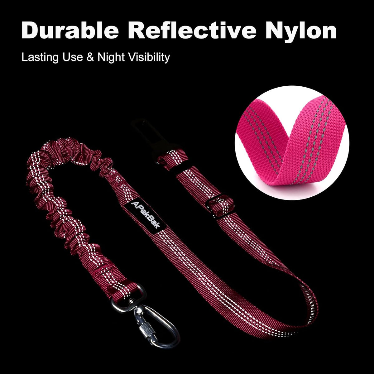 Dog Seat Belt for Car, Adjustable Dog Car Harness Seatbelt