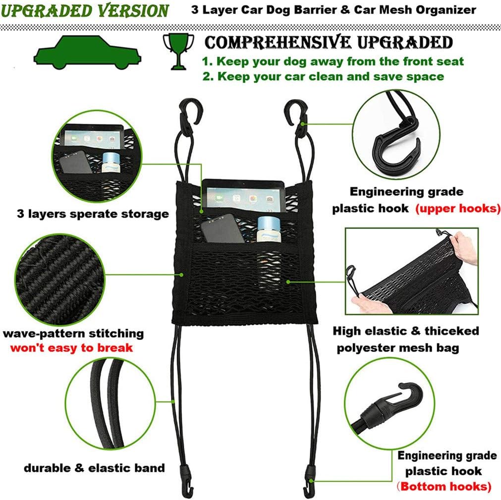 Pet Barrier Dog Car Net Barrier with Auto Safety Mesh