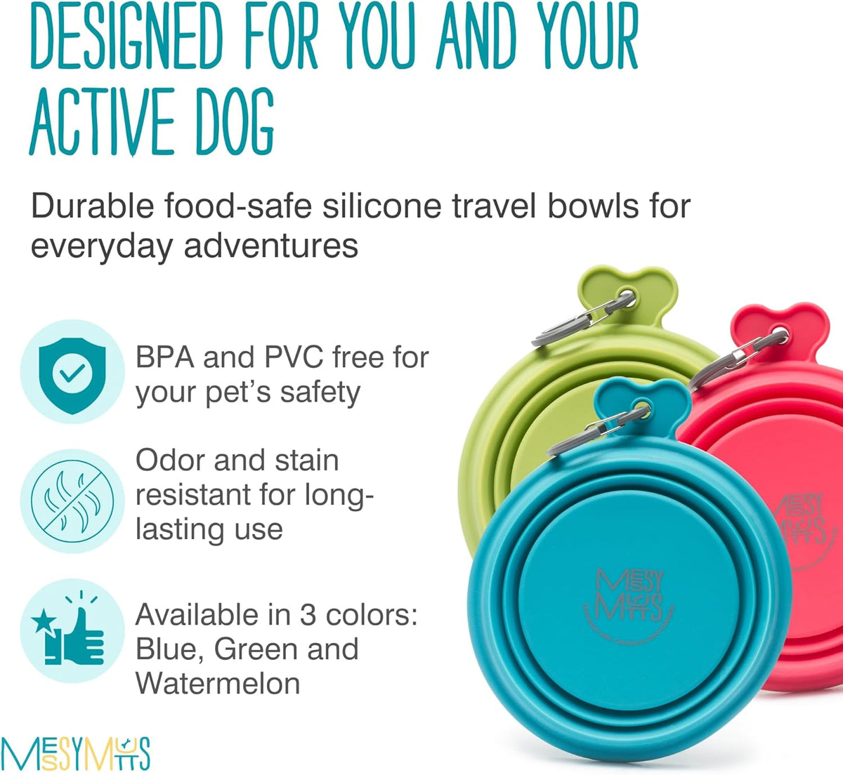 Silicone Collapsible Bowl | Pet Travel Necessity | Portable