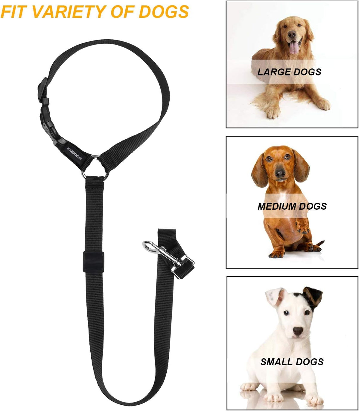 Dog Seat Belts, 2 Pack Dual Use Dog Car Seatbelts