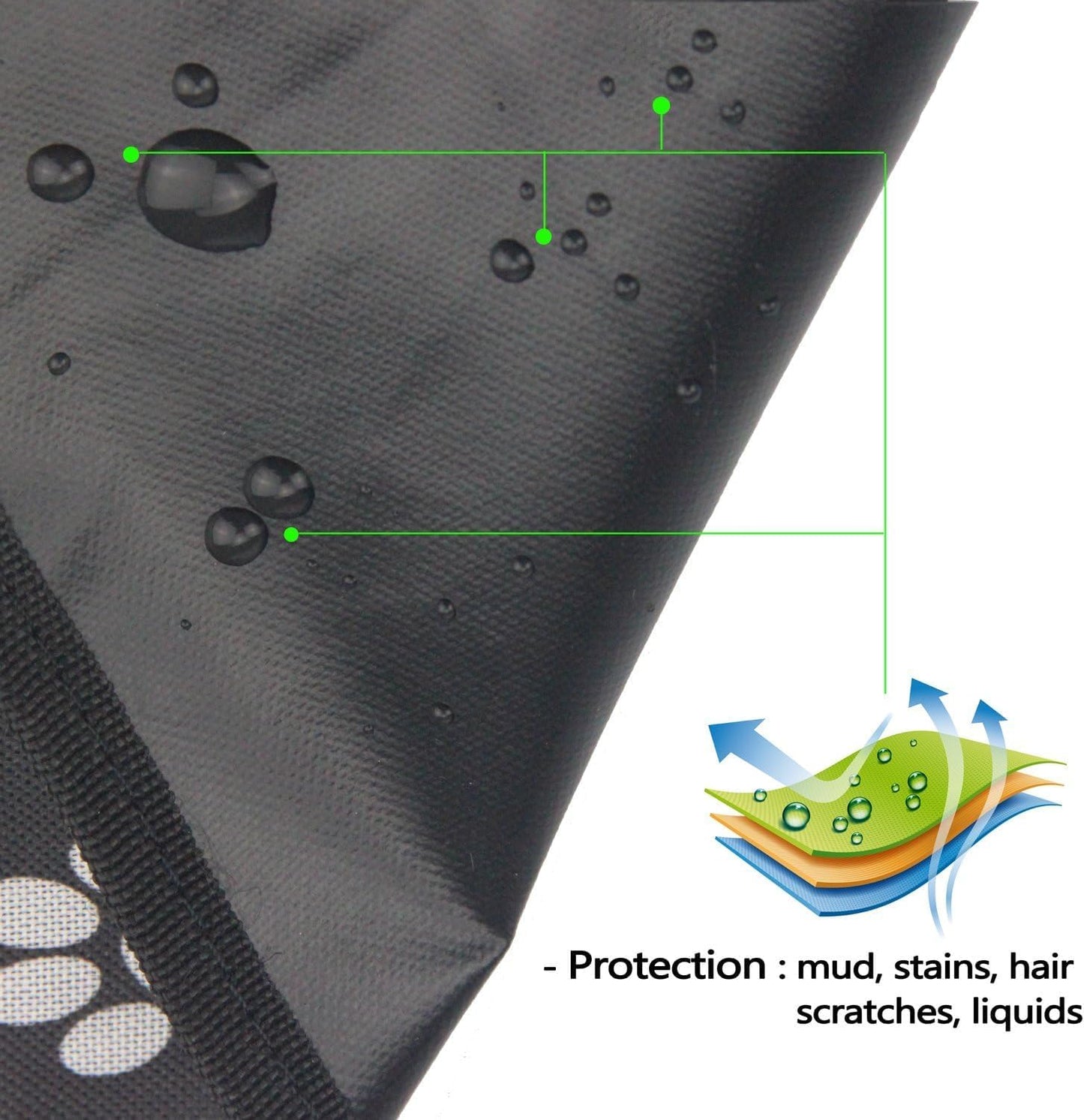 Waterproof Dog Car Seat Cover with Non-Slip Bottom, XXL