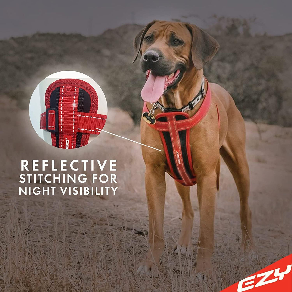 Chest Plate No Pull Dog Harness – Escape Proof Harness with