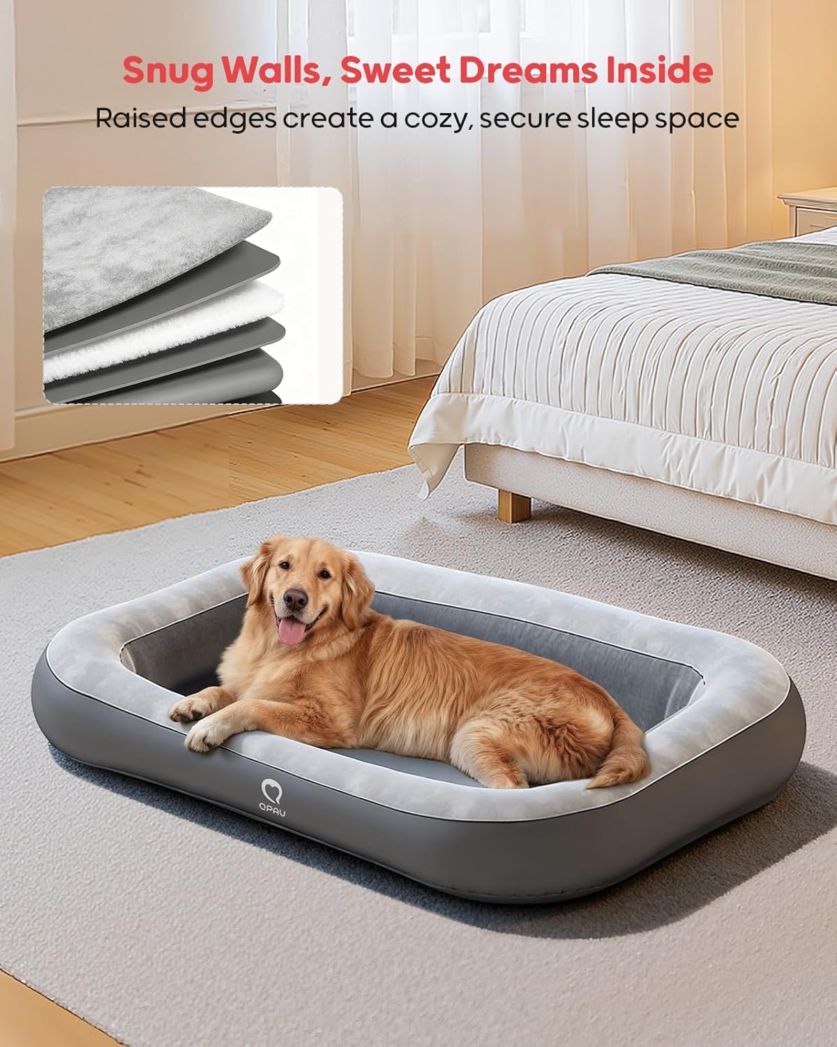 Inflatable Dog Bed for Home Travel and Outdoor, Pet