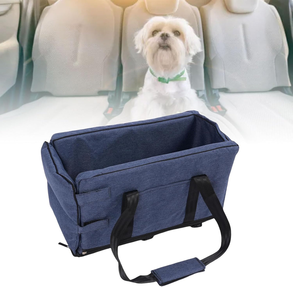 Portable Dog Car Seat for Small Dogs, Detachable Washable