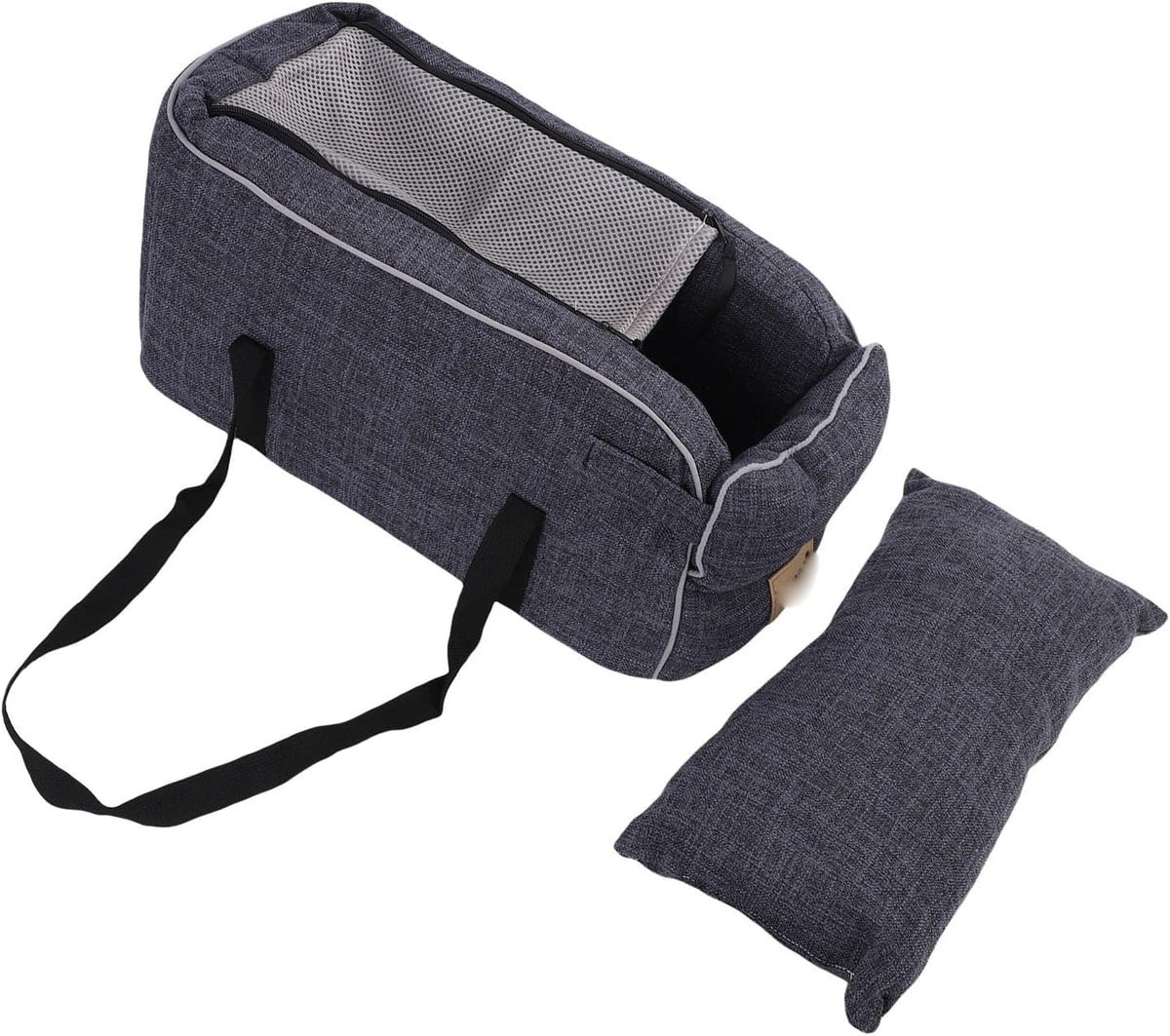Dog Car Seat, Fits Most Car Linen Fabric Safety Leash