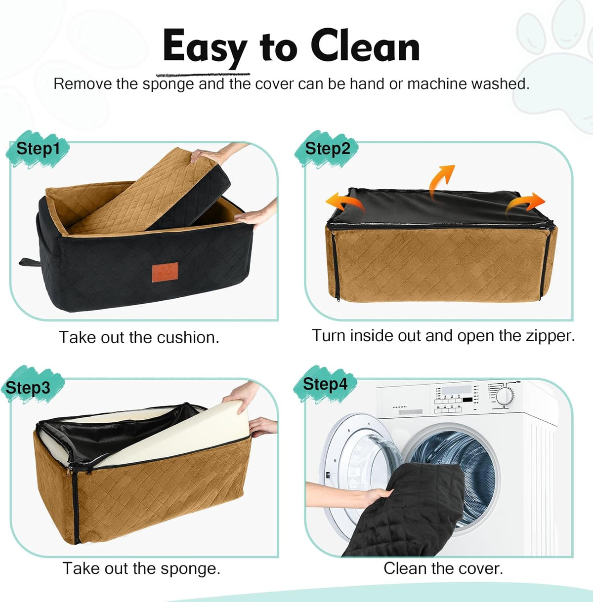 Dog Car Seat for Large Medium Dogs,Washable Pet Car Seat