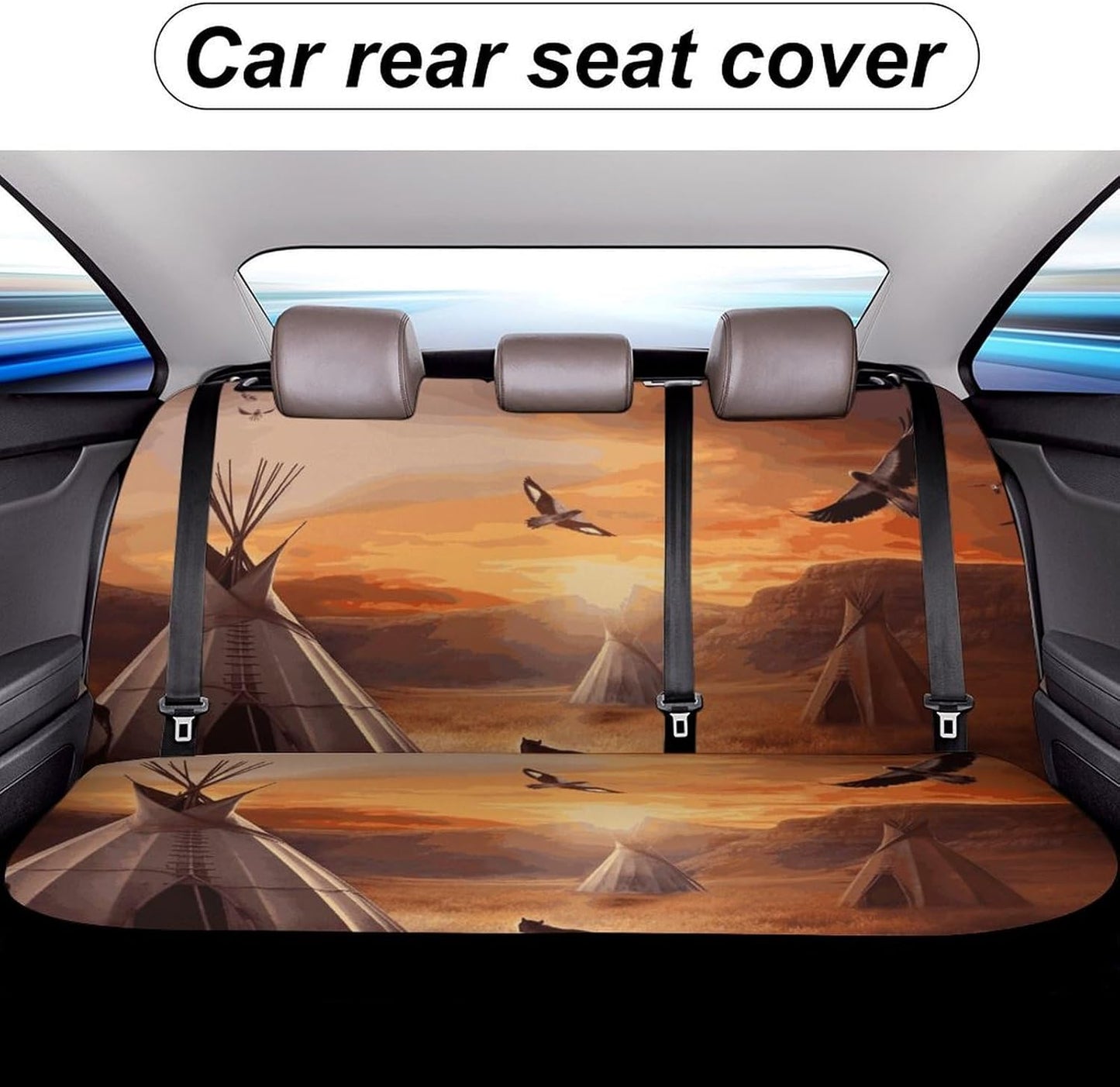 Native American Tribes Dog Car Seat Covers Waterproof Truck