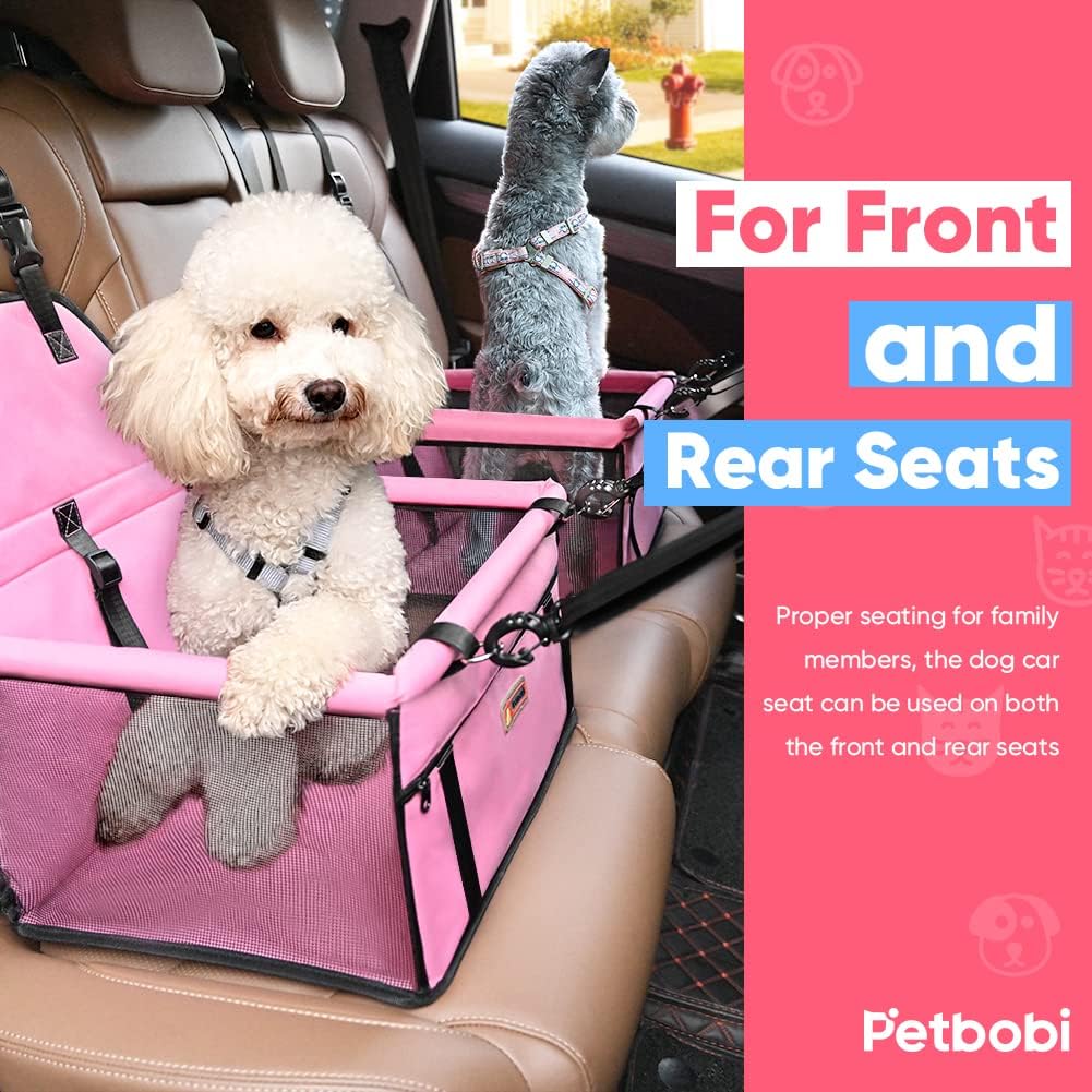 Pet Reinforce Car Booster Seat for Dog Cat Portable and