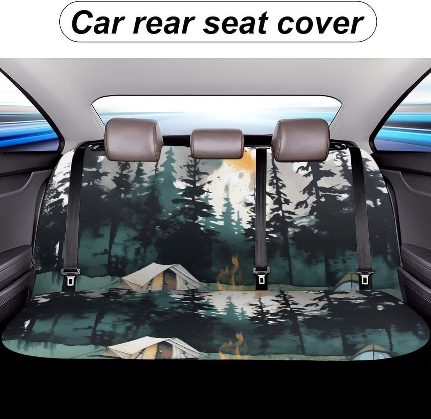 Wilderness Nature Camping Dog Car Seat Covers Waterproof