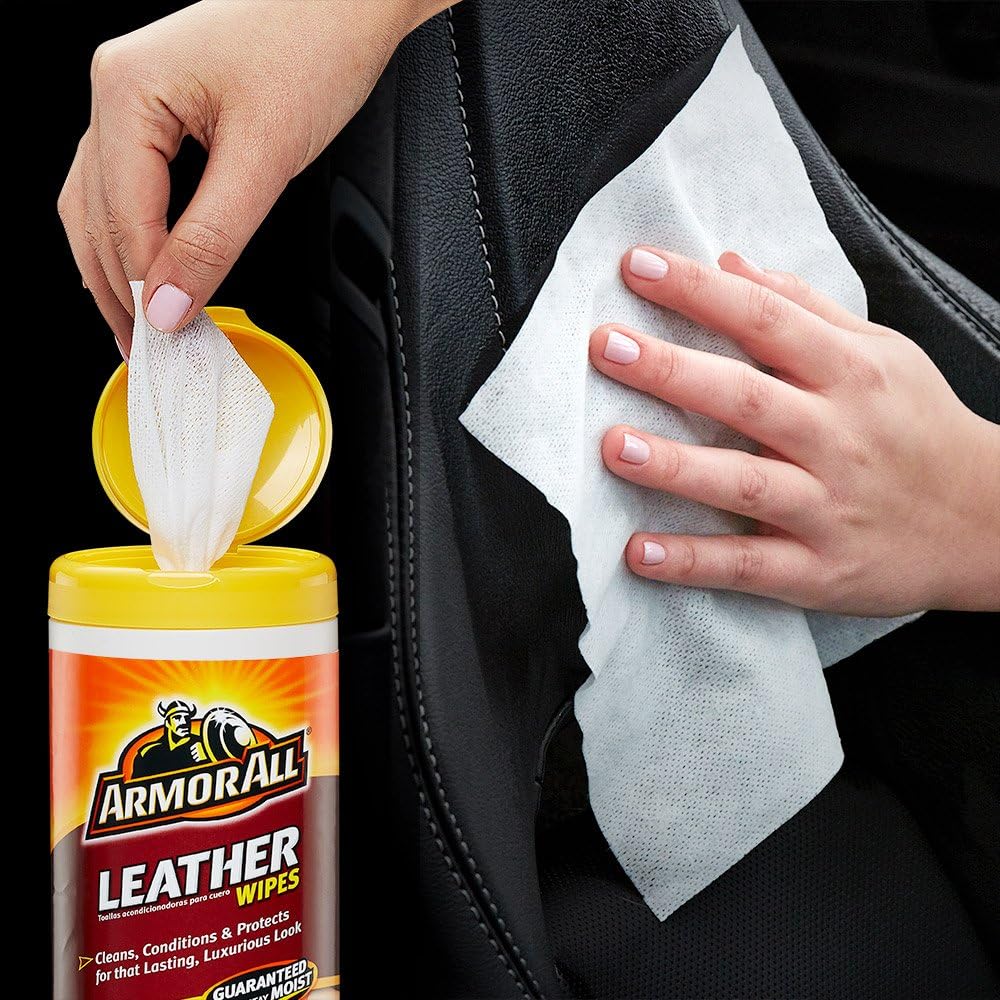 Car Cleaning and Leather Wipes - Interior Cleaner for Cars