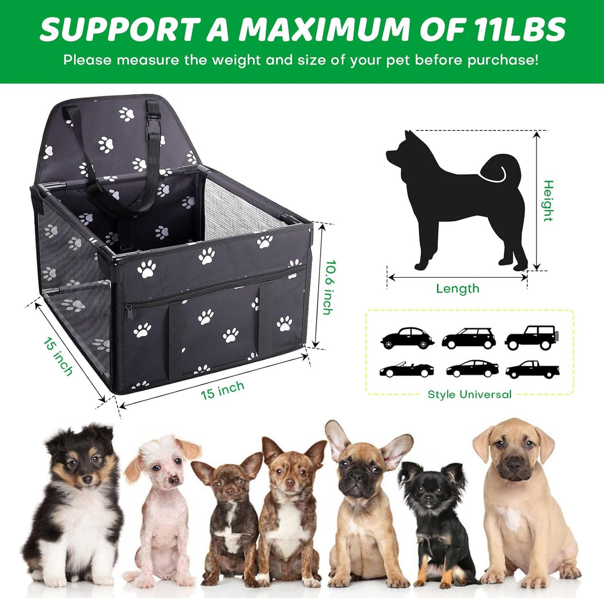 Small Dog Car Seats for Small Dogs,Portable Puppy/Pet Car