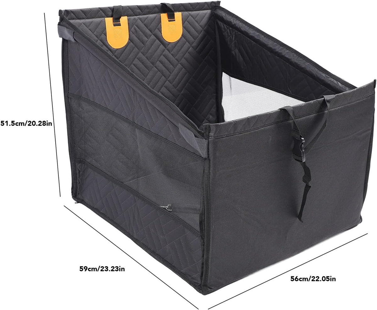 Pet Car Seat for Small Medium Dogs, Oxford Fabric, Black