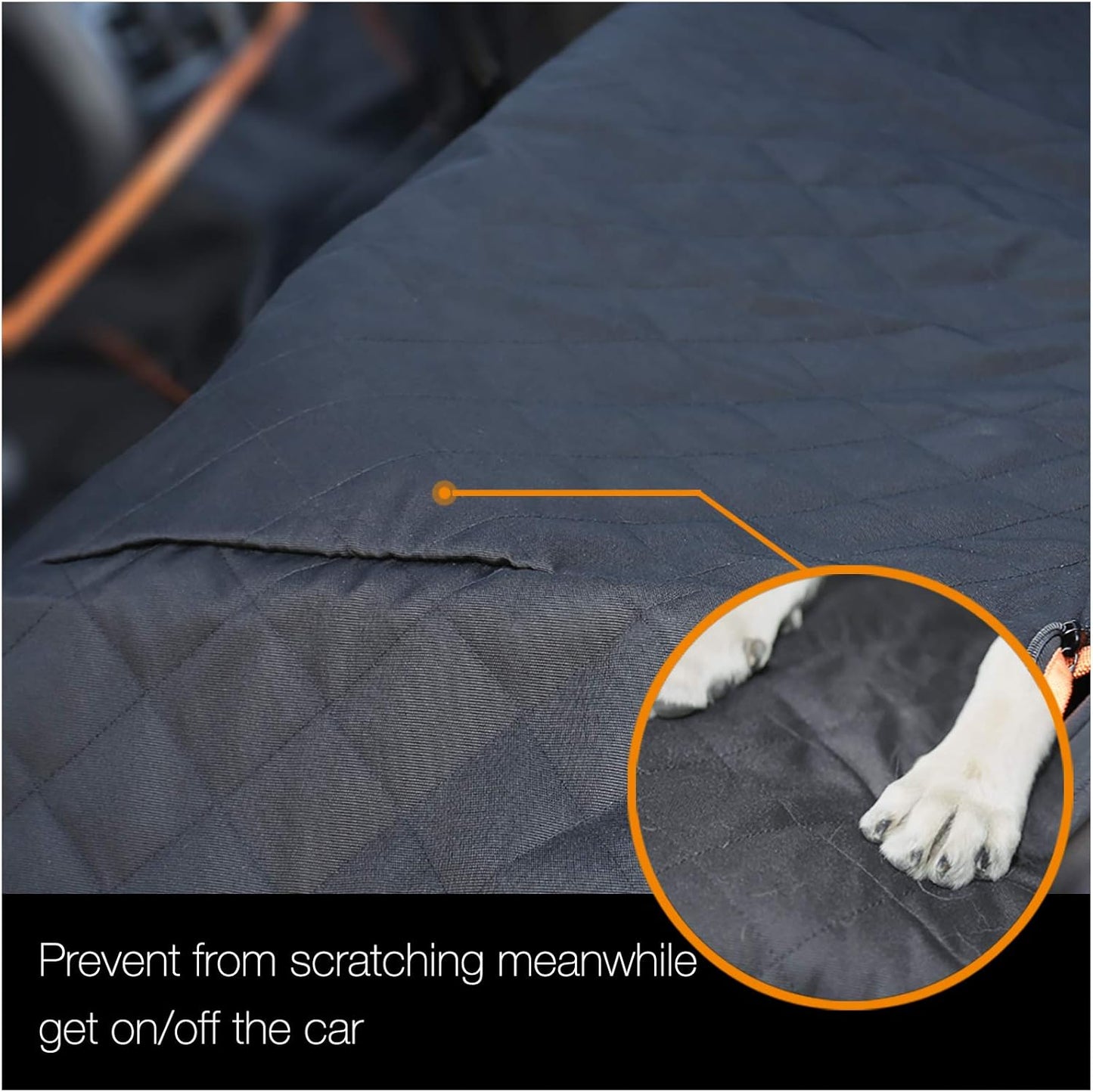 Truck Seat Cover for Dogs Waterproof 900D Soft Back Seat