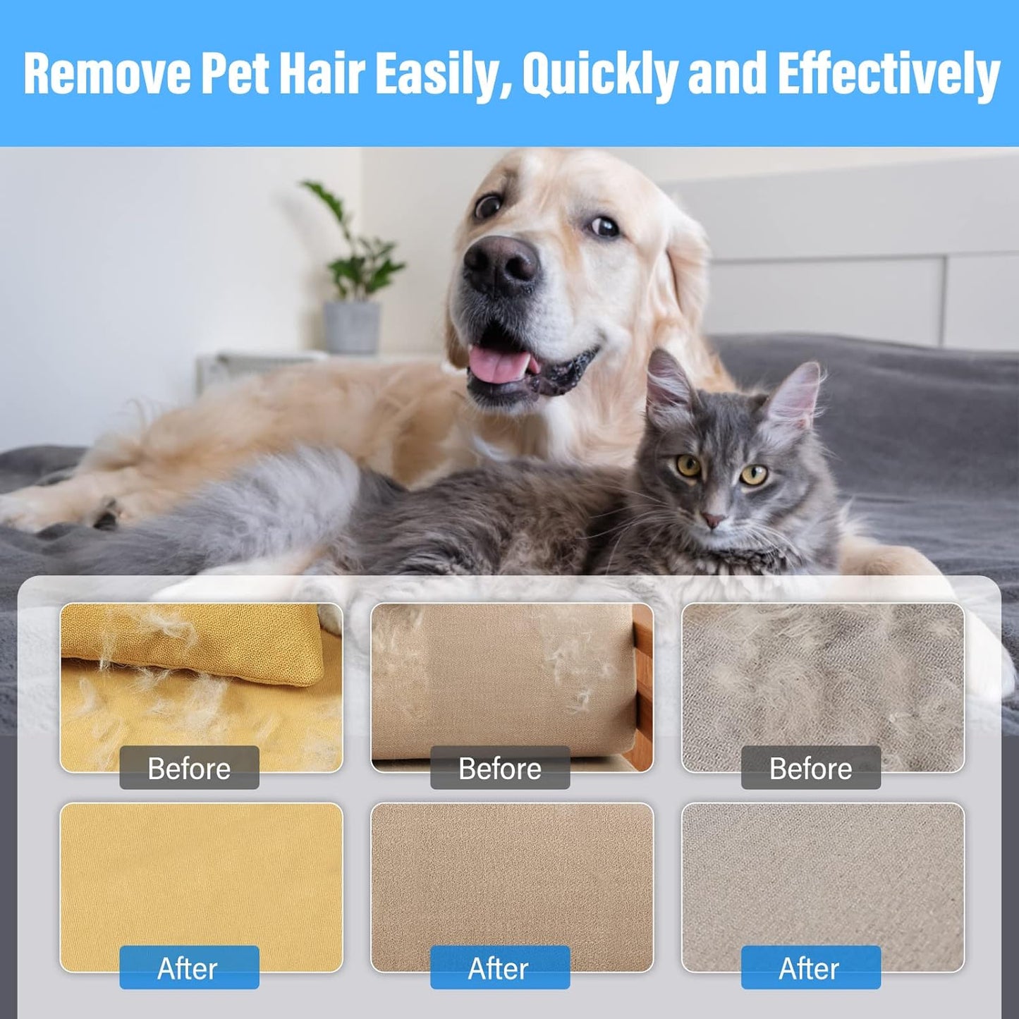 Pet Hair Remover Reusable Cat and Dog Hair Remover