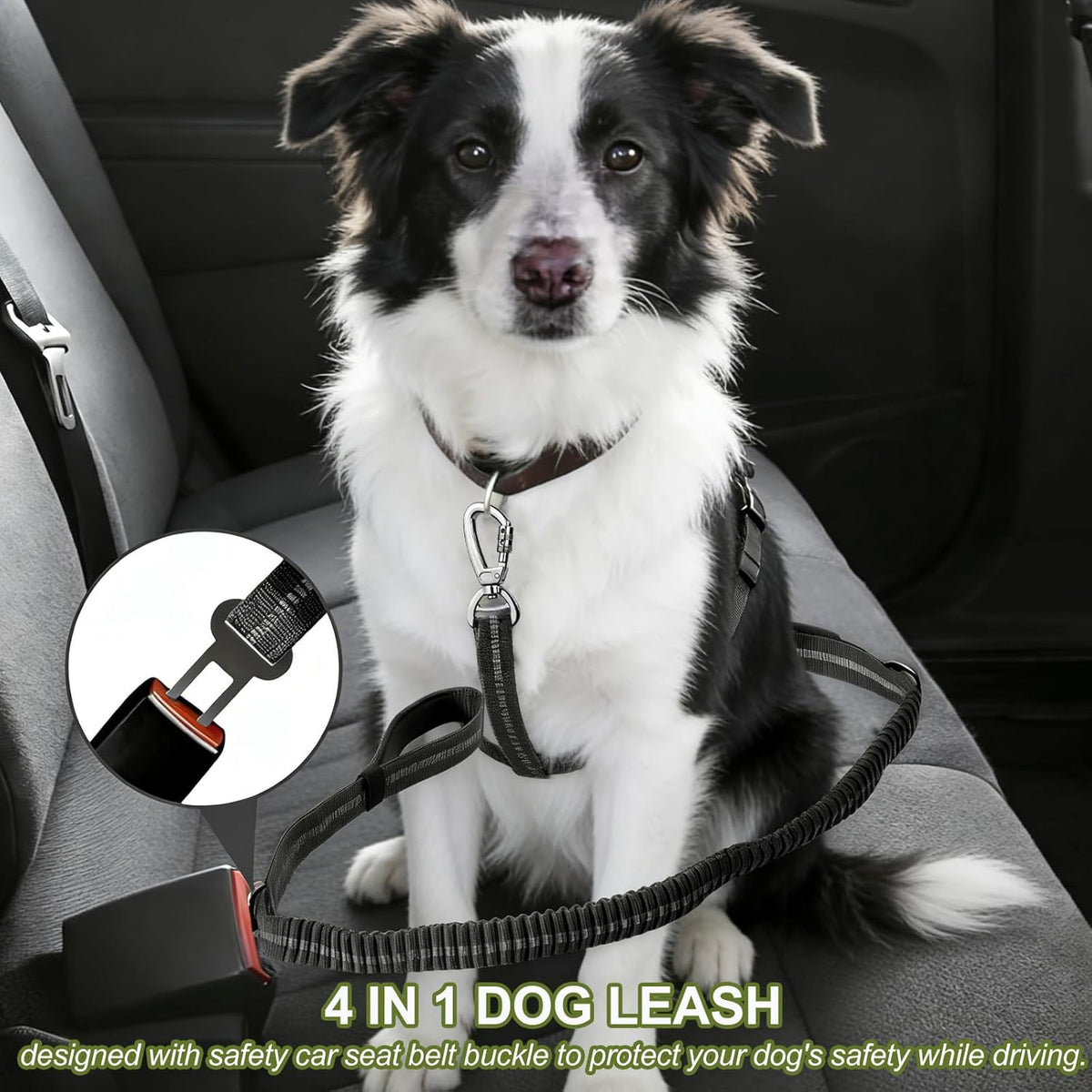 Dog Leash Heavy Duty - 4-6FT Long Leash Strong Shock