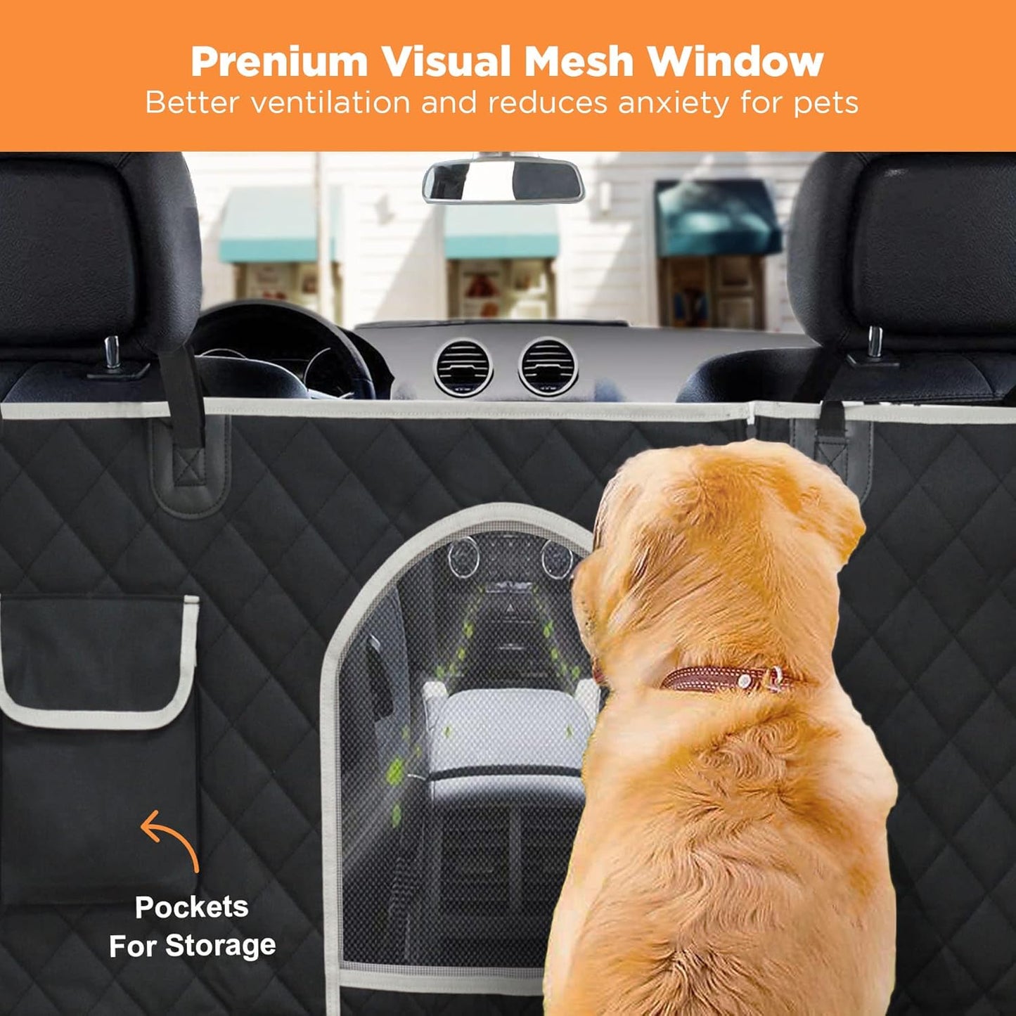 Durable Dog Car Seat Cover to Protect from Scratches, Dirt