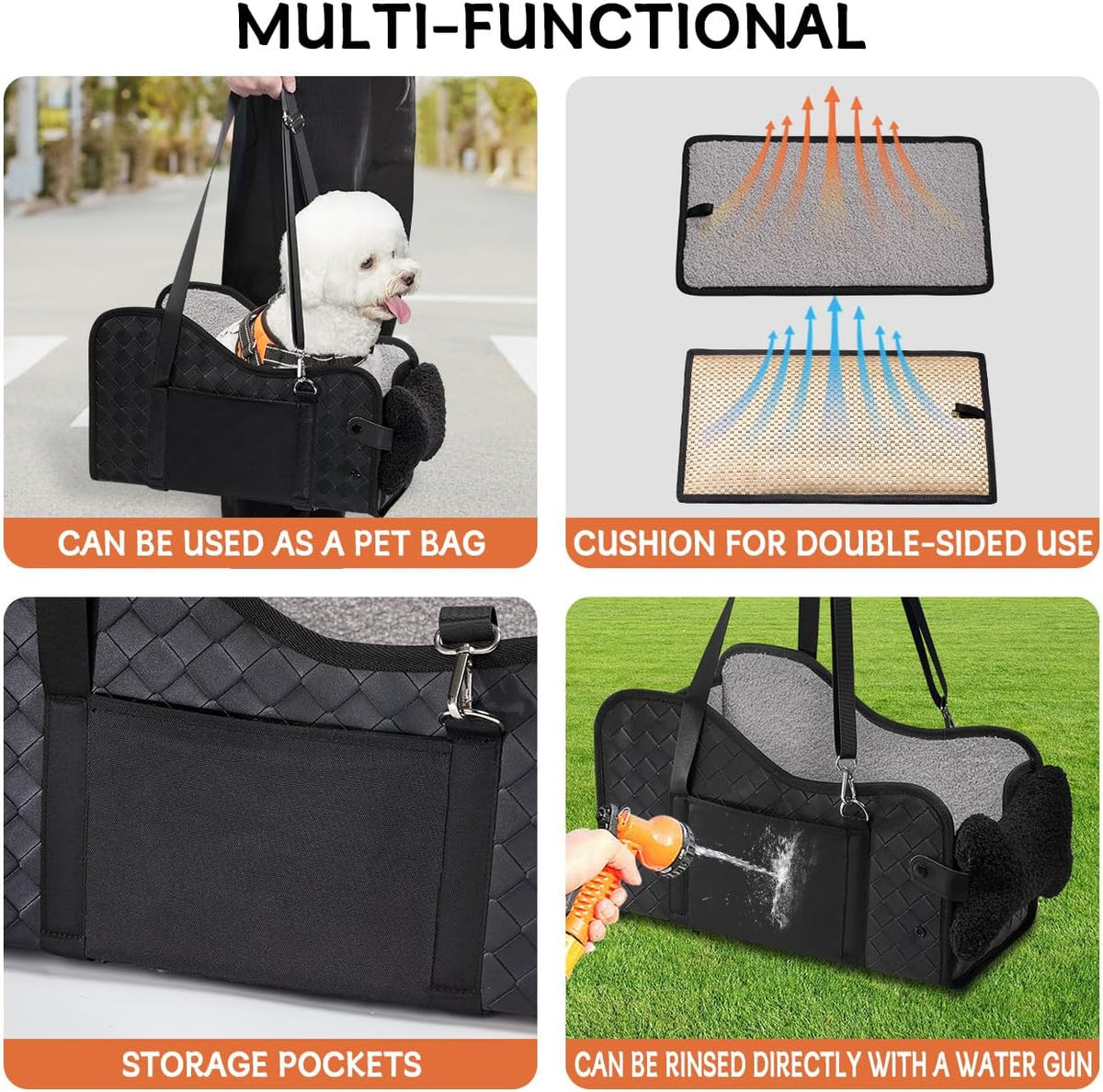 Center Console Dog Car Seat,Pet Puppy Car Seat,Middle