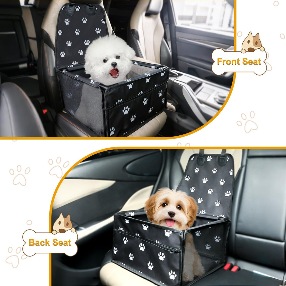 Dog Car Seats for Small Dogs,Pet Booster Seat with ,Frame