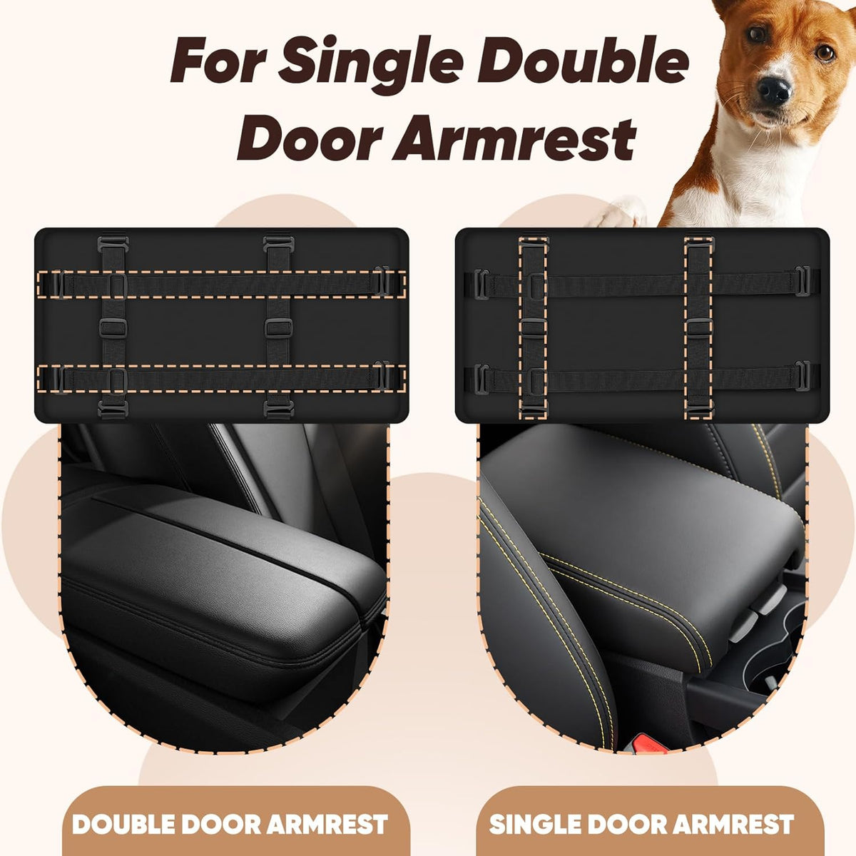 Dog Car Seats for Small Dogs Up to 11lbs, Portable Center