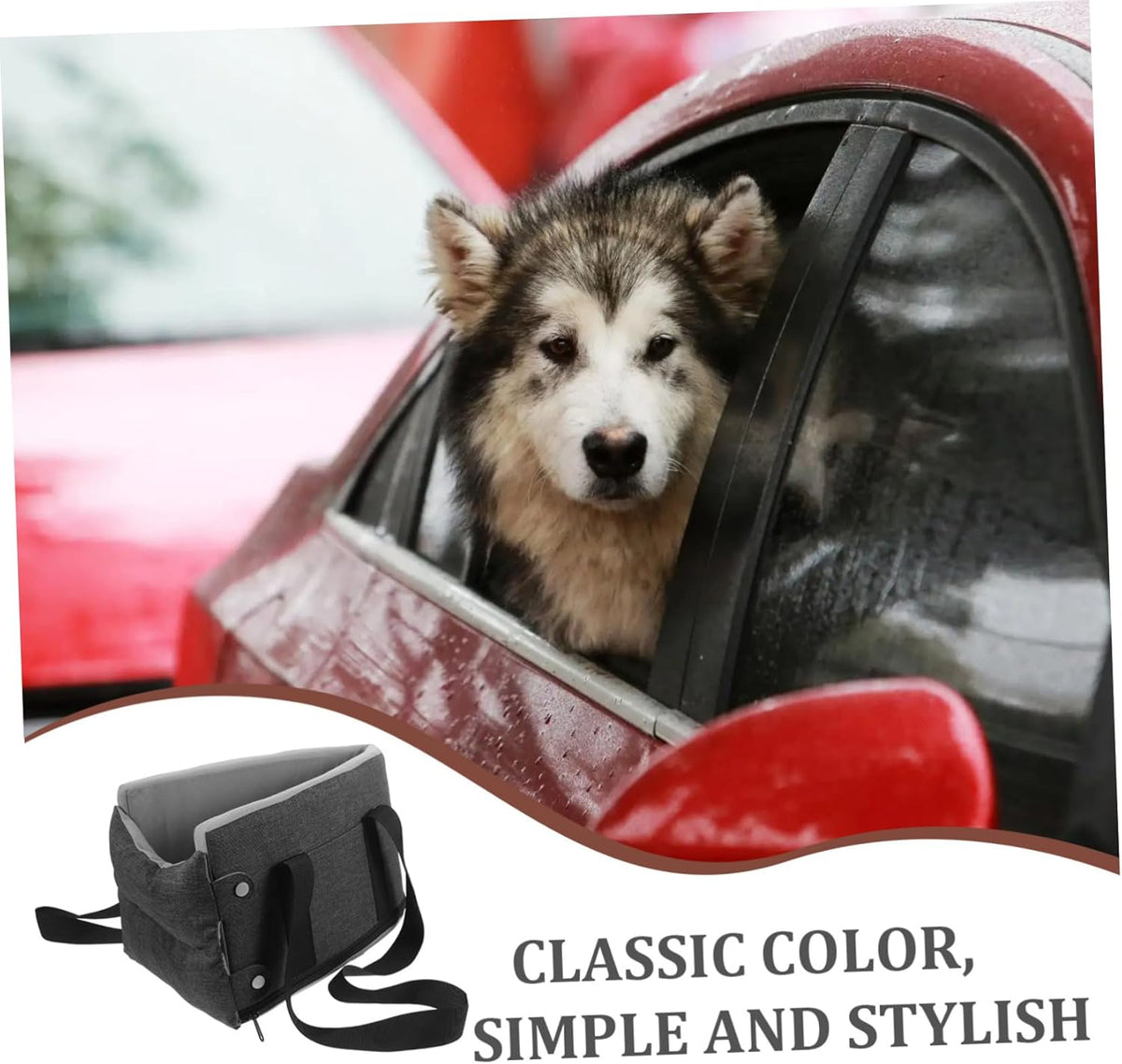 Washable Console Dog Cat Seat for Car Travel Cushion Design