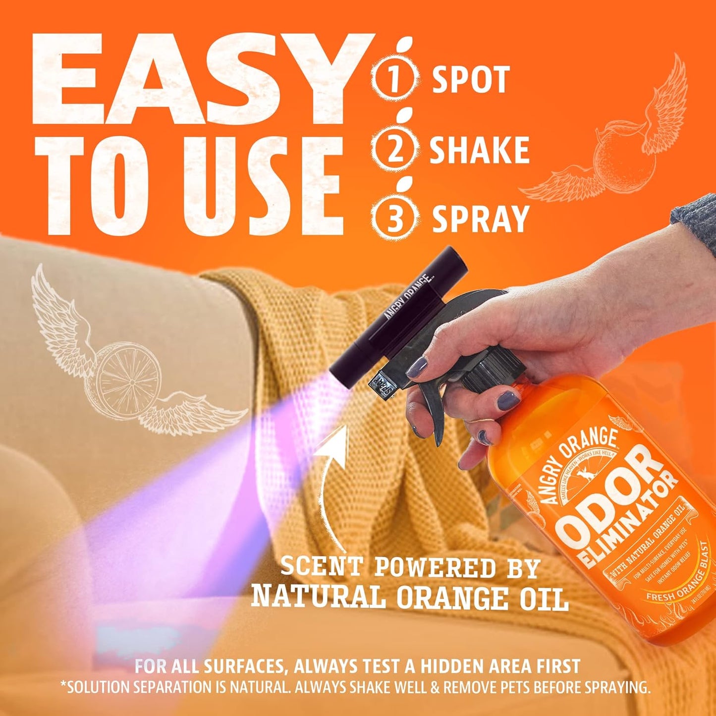Pet Odor Eliminator Kit for Dog/Cat Urine - Citrus