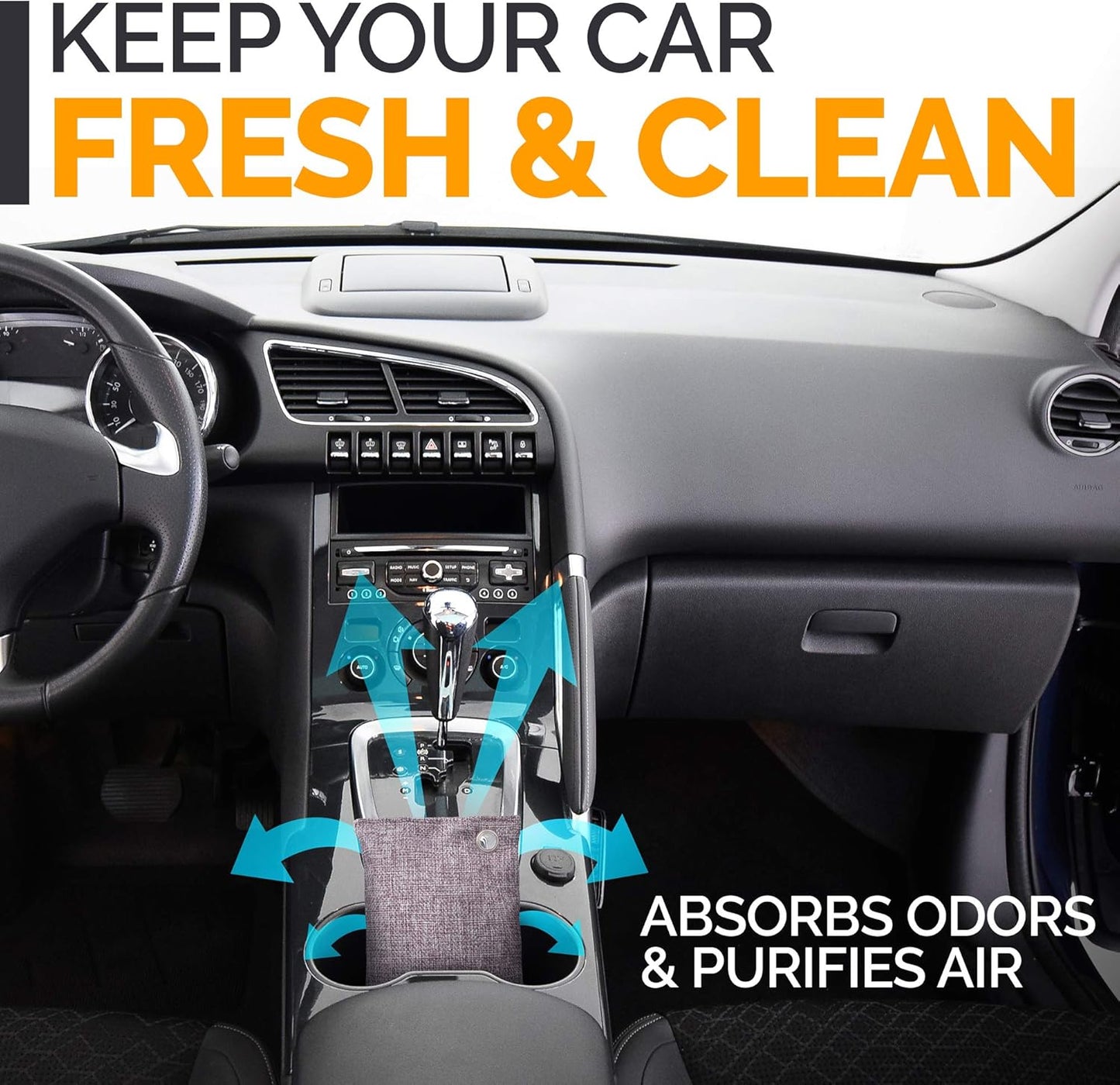 Activated Charcoal Odor Absorber for Strong Odors in Car