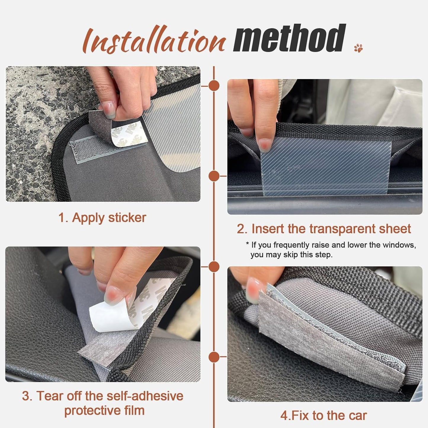 2 Pack Dog Car Door Protector Anti-Scratching Waterproof