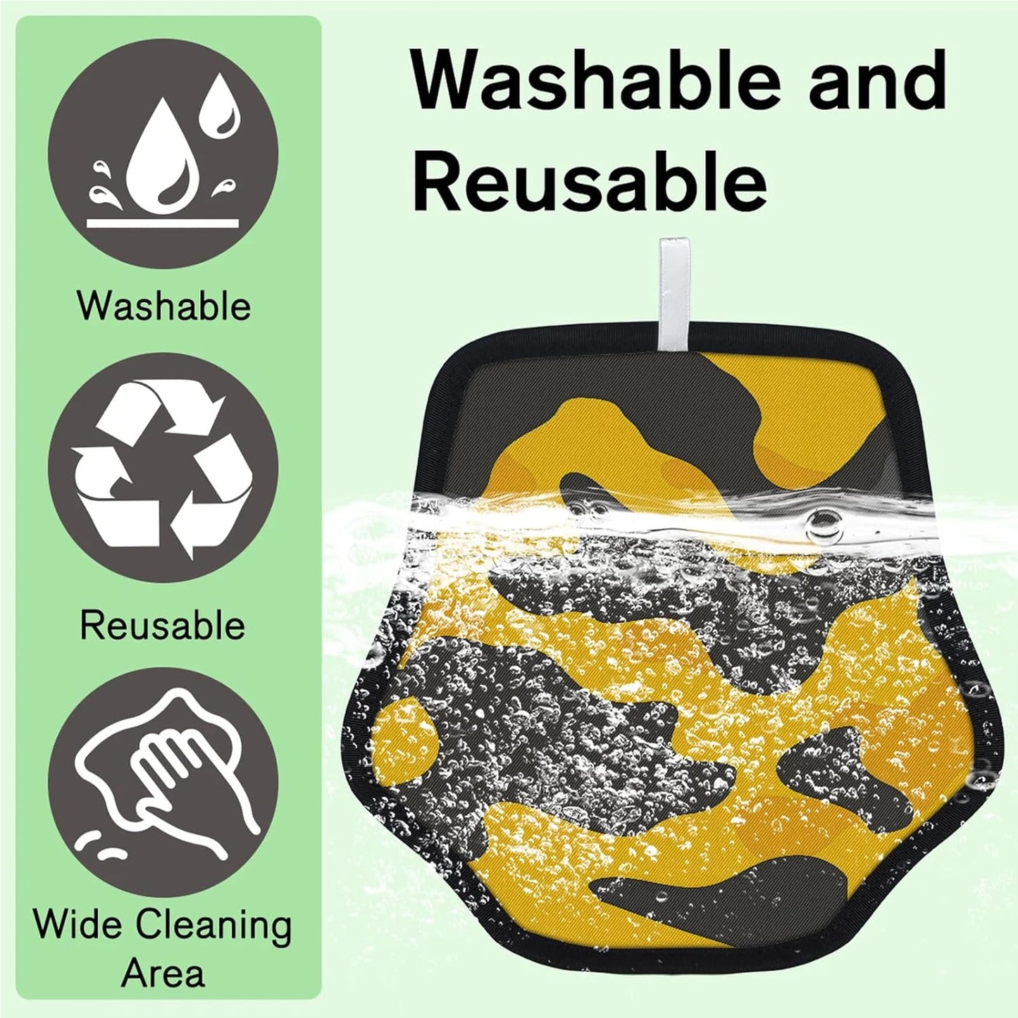 Camouflage Pattern 2Pcs Electrostatic Reusable Pet Hair