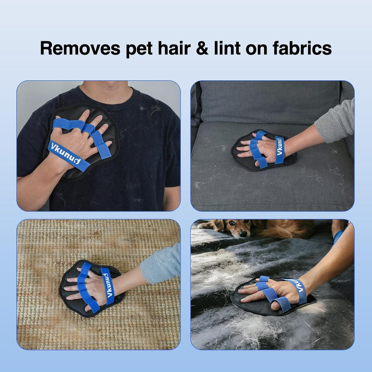 Pet Hair Removal Glove, Reusable Fabric Hair Remover Tool
